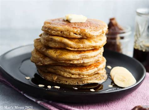 Oatmeal Blender Pancakes Recipe No Bananas Or Flour Maes Menu