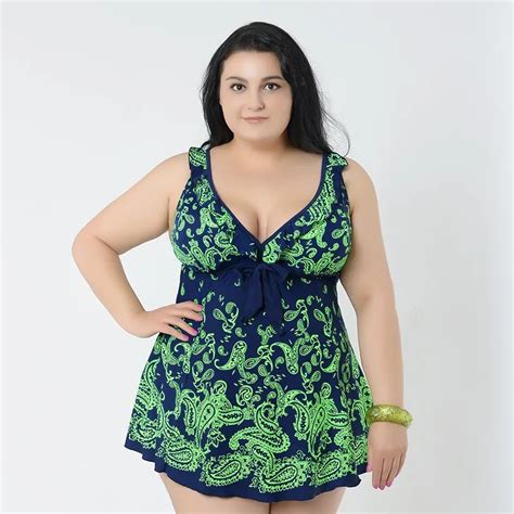 New Super Plus Size Skirt Swimsuit One Piece Swimwear Big Women