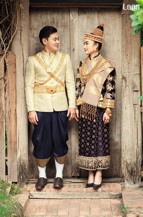 Laos 🇱🇦 ລາວ The Royal Dress Of Lao Lanxang Of Luang Prabang Laos Clothing Laos Wedding