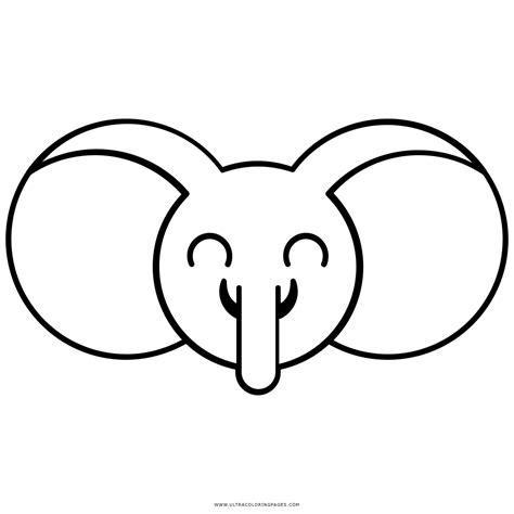 Elefante Para Colorear Png