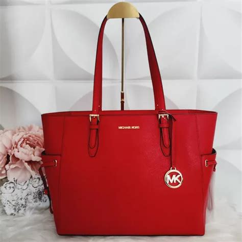 Bolsa Tote Gilly Michael Kors Nueva Roja Original Env O Gratis