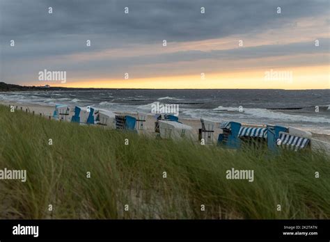 The view of Zempin beach in the evening Stock Photo - Alamy