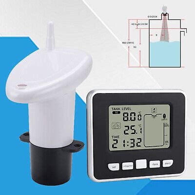 Ft Wireless Ultrasonic Water Tank Liquid Level Meter Temperature