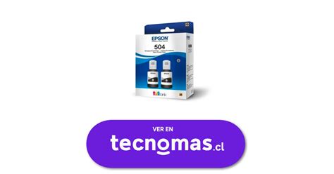 Tecnomas Cl Pack 2x Botella De Tinta Epson T504 Negro Para L4150