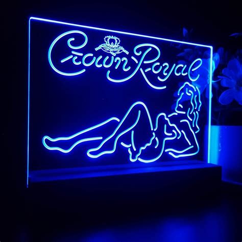 Crown Royal Lady Bar Neon Pub Bar Sign Led Lamp Pro Led Sign