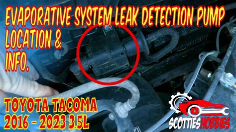 🚗 Toyota Tacoma Emissions Vapor Leak Detection Pump Location And Function 🔍 Youtube