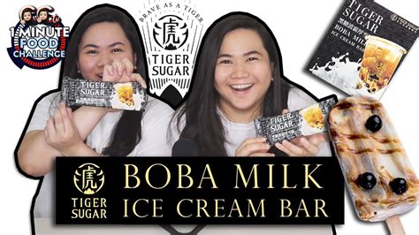 Tiger Sugar Boba Milk Ice Cream Bar 1 Minute Food Challenge Cctv