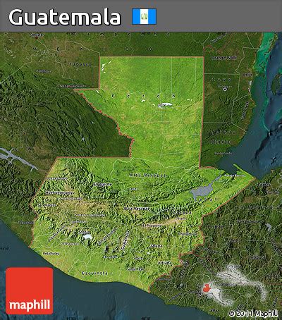 Free Satellite Map Of Guatemala Darken