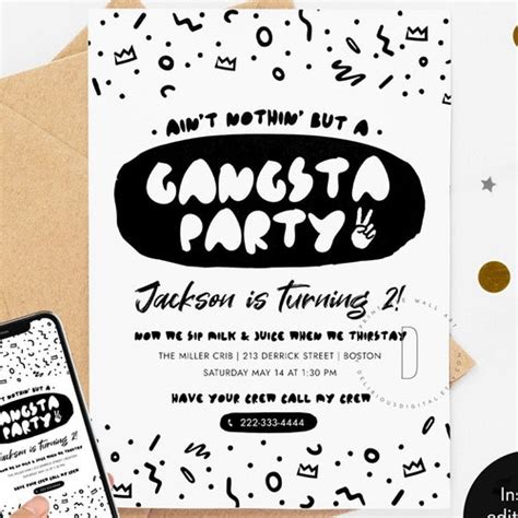 Hip Hop Dance Party Invitation Printable EDITABLE TEMPLATE Etsy