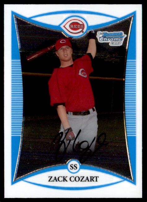 Bowman Chrome Prospects Zack Cozart Cincinnati Reds Bcp Ebay