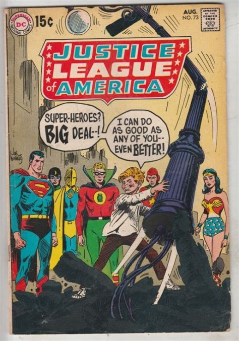 Justice League Of America 73 Aug 69 FN VF Mid High Grade Justice