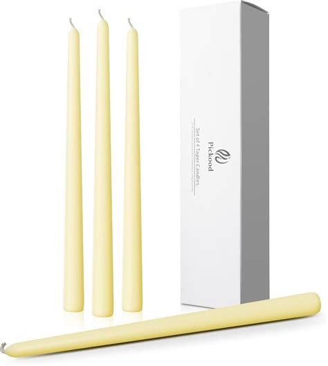 Amazon Pickood 12 Inch Tall Dripless Taper Candles Set Of 4