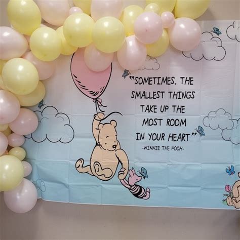 Classic Pooh Pastel Pink And Yellow Baby Shower Balloon Arch Kit Girl