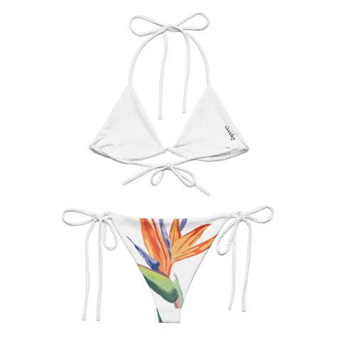 Birds Of Paradise Floral Bikini Print Printed Bikini S S Floral Triangle Bikini Hot
