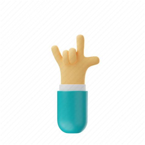 Rock, roll, hand, gesture, sign, emoji, stiker icon - Download on ...