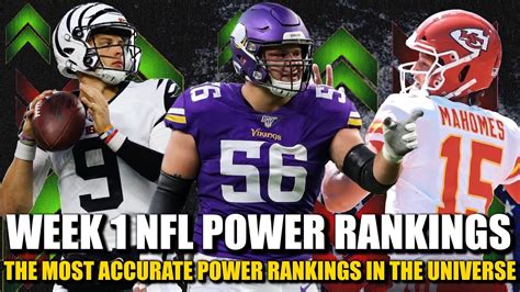 Week Nfl Power Rankings The Most Accurate In The Universe Youtube