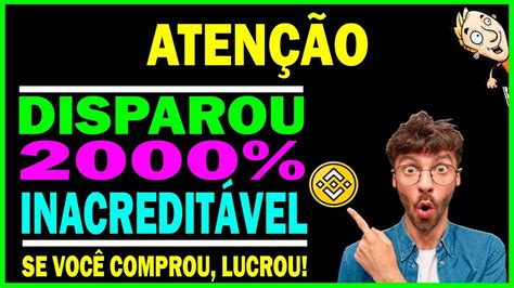 CRIPTOMOEDA DISPARA 2000 E SUCESSO PODE LEVAR ELA PARA BINANCE