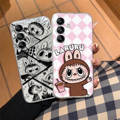 Phone Case Infinix Hot I Hot G Smart Cute Cartoon Labubu Pattern Transparent Shockproof