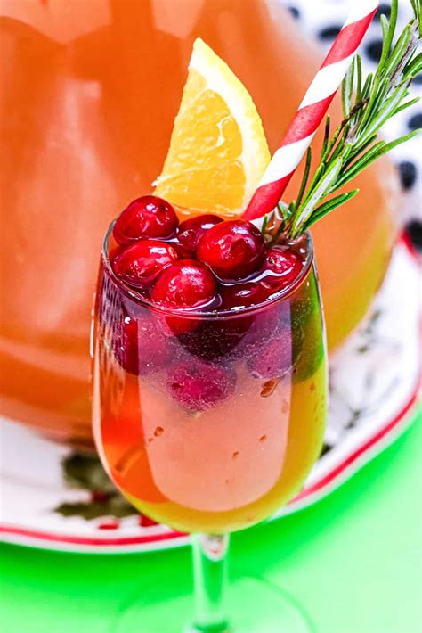 Cranberry Christmas Punch Recipe With Champagne And Vodka