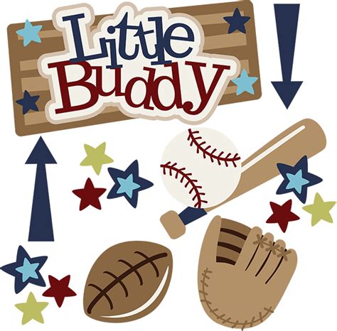 Little Buddy Svg Boy Svg Files Footbal Dvg File Baseball Svg File