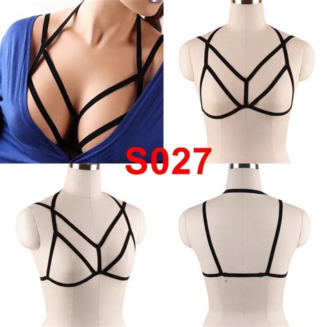 JLX HARNESS Pentagram Bondage Body Harness Lingerie Goth Crop Tops Cage Lingerie Harness Belt