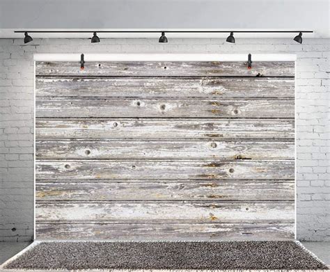 Buy Laeacco Vinyl 90cm X 60cm Grunge Faded White Lateral Cut Wood