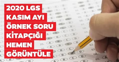 Lgs Kasım Ayı örnek Soruları 2020 Yayınlandı Meb Ile 2020 Lgs Sözel Ve