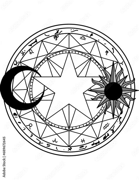 magic circle sacred geometry Dream catchers and mysterious symbols ...