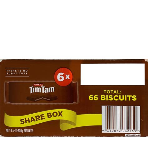 Tim Tam Cookies Arnotts Mmf7 6 Pack Australian Original Chocolate Biscuits 66 Biscuits