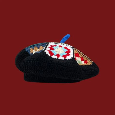 Bohemian Crochet Beret Hats