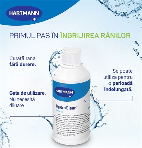 HydroClean Solution Solutie pentru curatarea ranii ÎngrijireRăni