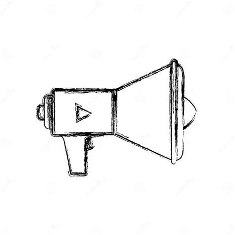 Megaphone Or Bullhorn Symbol Stock Illustration Illustration Of Advertisement Broadcast 89176062