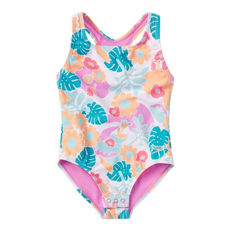 Speedo Infant Girls 12m 3t Snapsuit One Piece Swimsuit Sportchek