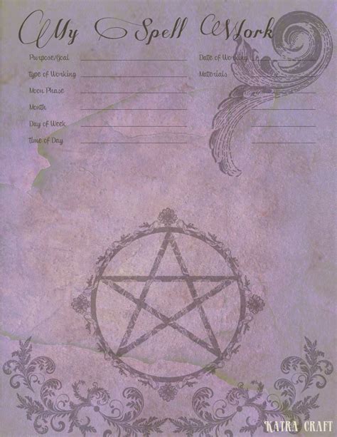 Pin By Katra Nari On Wicca Bosl Sheets Book Of Shadows Wiccan