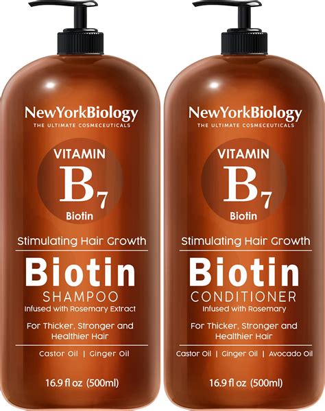 Buy Biotin Shampoo And Conditioner Set 500ml For Hair Growth And Thinning Hair Thickening