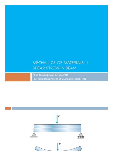 Shear Stress | PDF | Beam (Structure) | Stress (Mechanics)