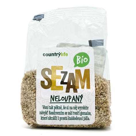 Sezam nelúpaný bio 100g Country Life Potraviny z prírody Biogreat sk