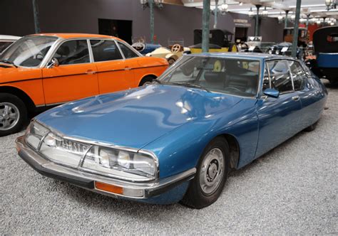 Blue Citroën Coupe Type Sm From 1971 All Pyrenees · France Spain