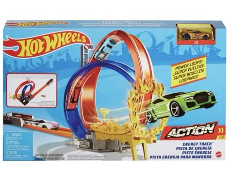 HOT WHEELS ACTION Energy Track Set Toy Playset CAR Pieces NEW