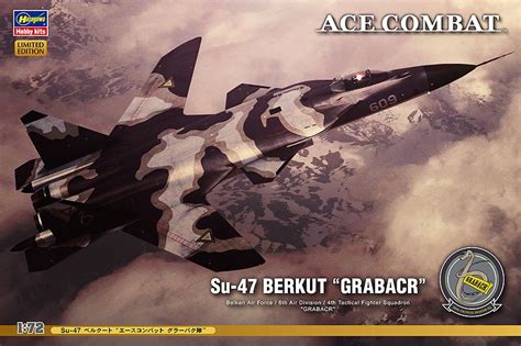 Hasegawa Sp322 172 Su 47 Berkut Ace Combat Grabacr Squadron 52122