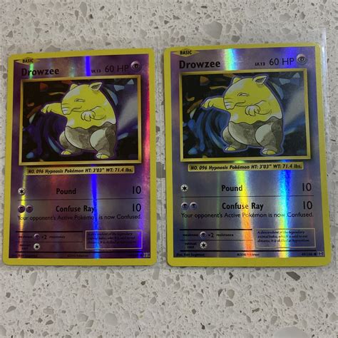 Pokémon Error Card Drowzee Reverse Holo Error Card 49 108 Evolutions