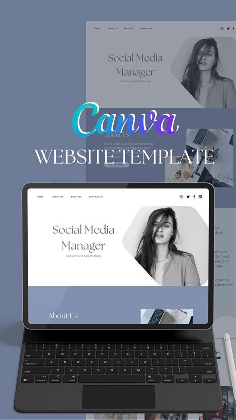 Social Media Manager Portfolio Template Canva