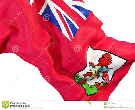 Bandera Que Agita De Bermudas Stock De Ilustraci N Ilustraci N De