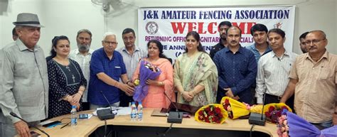 J K Amateur Fencing Association Elects Office Bearers Daily Excelsior