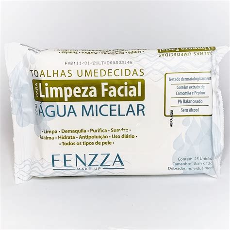 Toalhas Umedecidas Demaquilante Fenzza Shopee Brasil