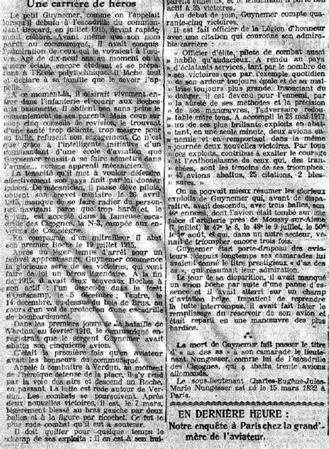 Georges Guynemer L Escadrille Des Cigognes Grande Guerre