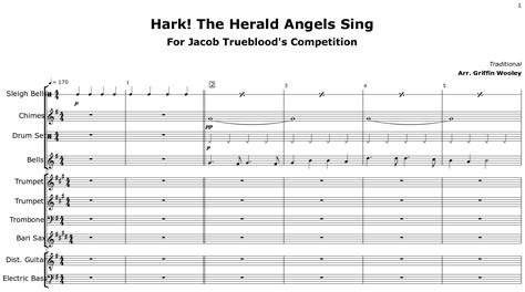 Hark The Herald Angels Sing Sheet Music For Jingle Bells Tubular