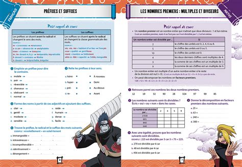 NARUTO SHIPPUDEN Cahier de vacances de la 5e à la 4e hachette fr