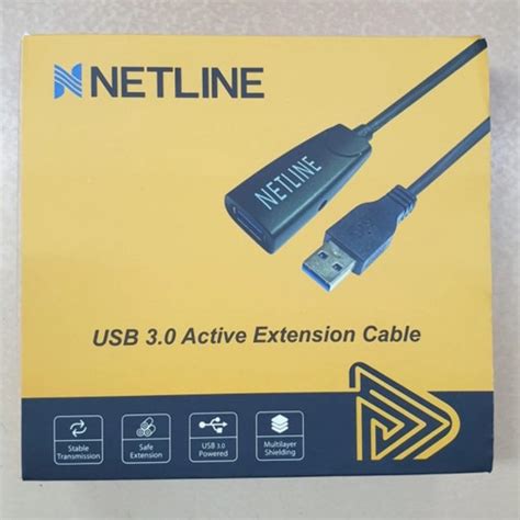 Jual KABEL USB 3 0 EXTENSION AKTIF 20 METER NETLINE USB EXTENDER 20M