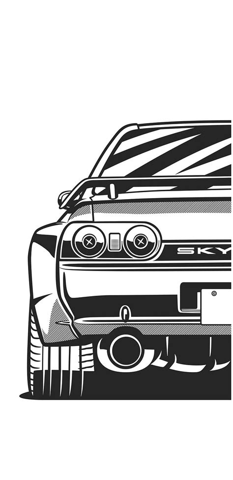 Jdm Art Posted By Ethan Anderson Car Illustration Hd Phone Wallpaper